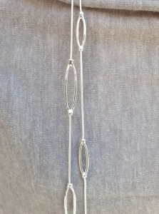 Eyelet Necklace - Silver